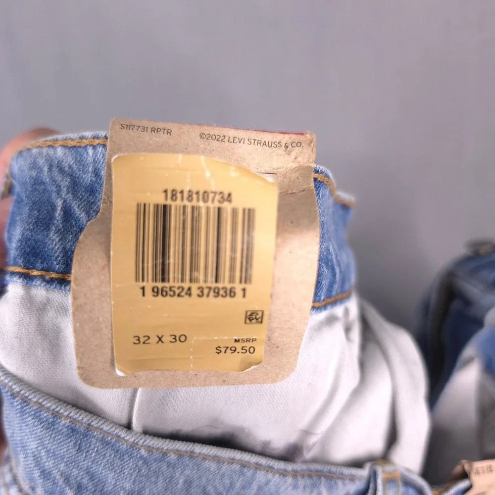 Levi's 541 Athletic Taper Jeans Light Wash Blue 32x30 Stretch Eco Ease Denim